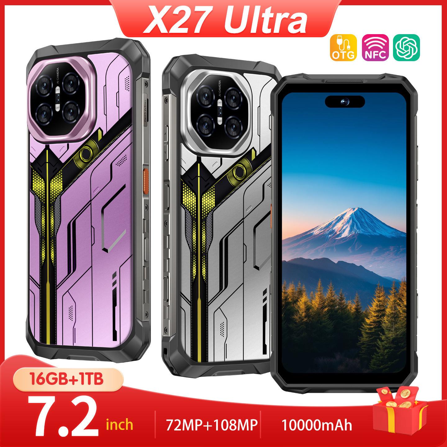 

X27 Ultra Smartphone: Dynamic Island Screen, Night Vision, NFC, Infrared, Robust Design, Long-lasting Battery AU Standard [Not for domestic use]