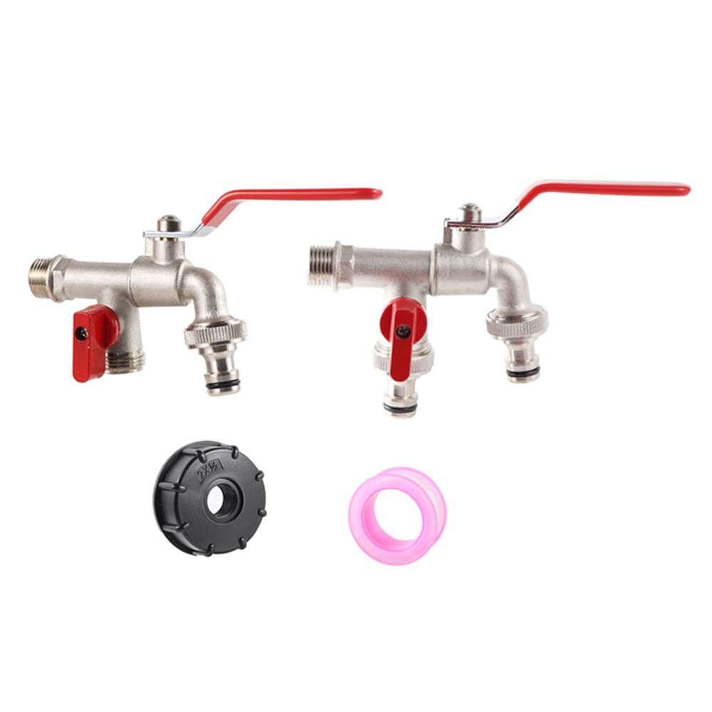 S60x6 Grobgewinde IBC Tank Tap Connecter X 1/2'' 3/4'' Wasser Kupplung Adapter 1000L Garten Home Ersatz Ventil Fitting