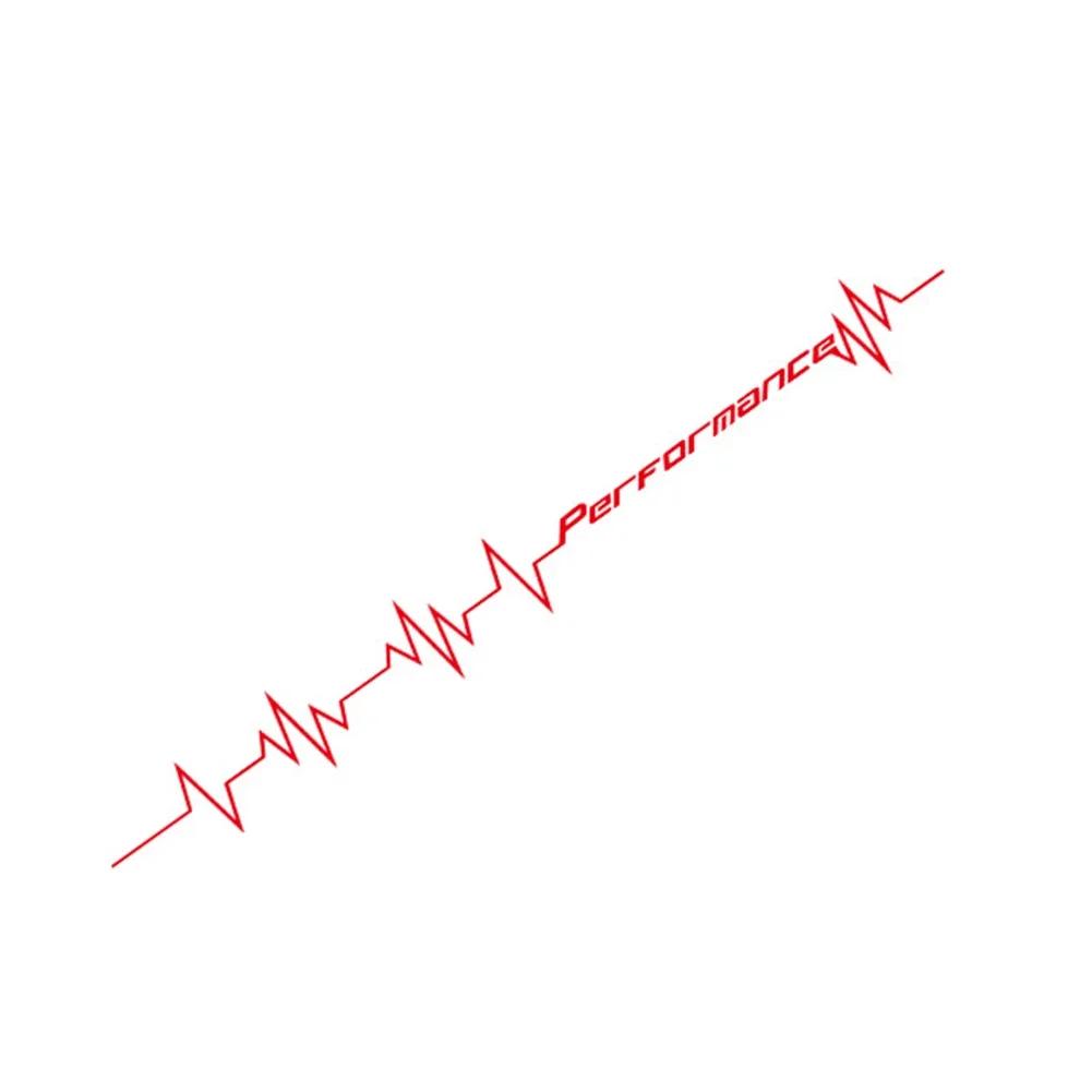 

Reflective Performance Heartbeat Line Sticker Car Windshield Windscreen Bumper Hood Decor Decal Auto Vehicle Vinyl Decoraion червоний