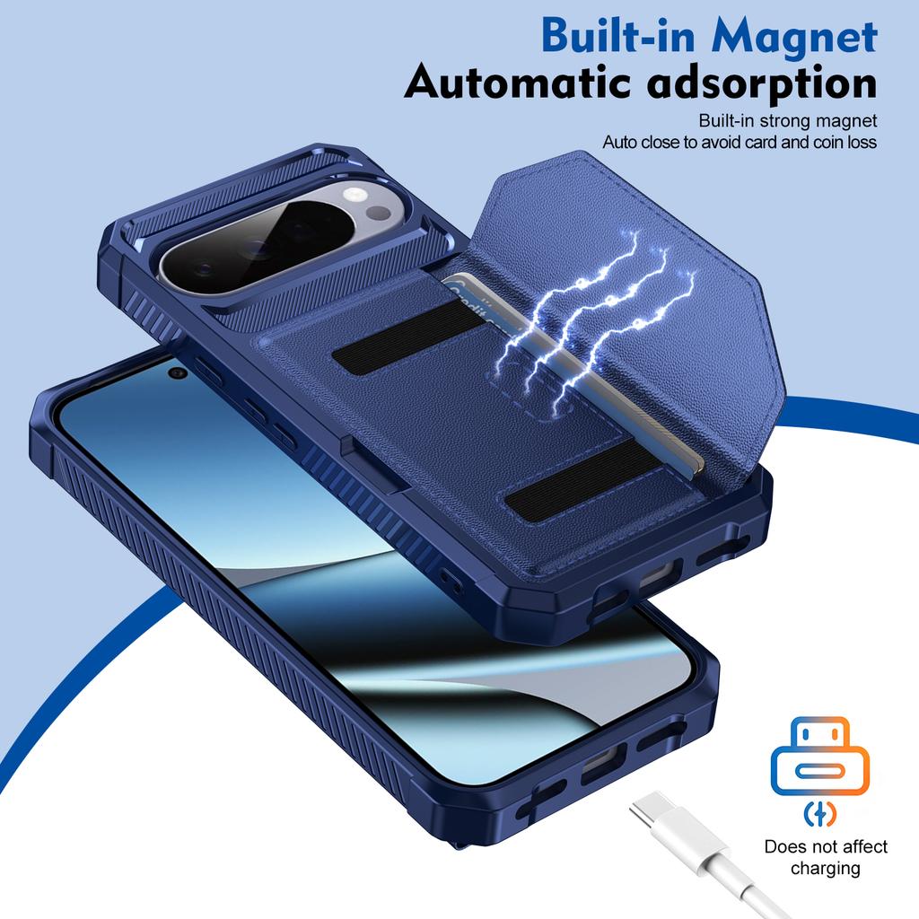 Magnet Leather Wallet Phone Case For Google Pixel 11 10 9 Pro XL 8 7 Pro 10A 9A 8A 7A Card Slots Holder Shockproof Protective