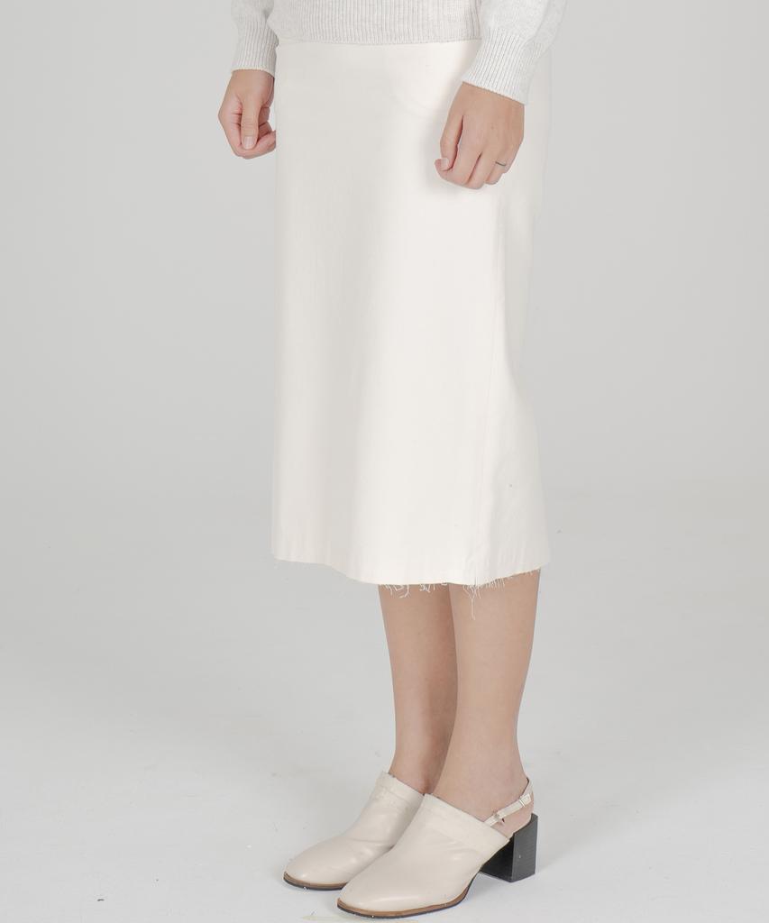 Odd Dot String Cotton Skirt [Ivory]