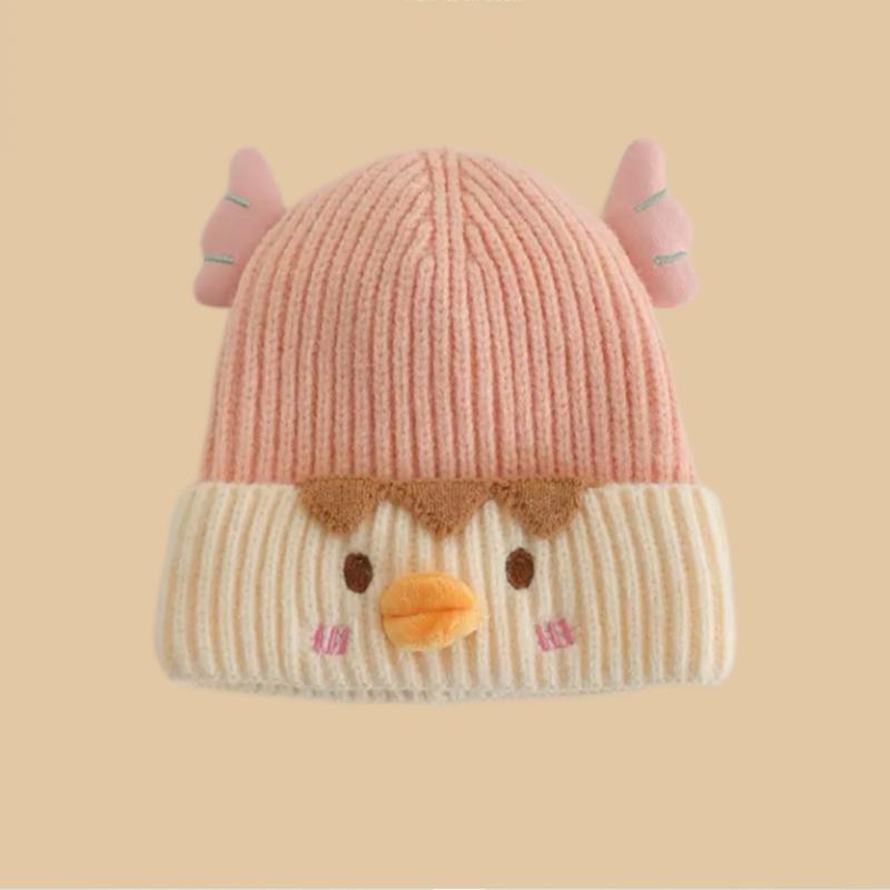 Niedliche Cartoon Baby Strickmütze Häkelmütze Winter Warm Wollmütze Lustige Entenstil Mütze