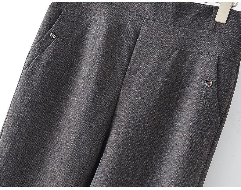 Spring Wide-Leg Pants for Middle-Aged Women, Straight-Leg Style, Casual Grandma Pants for Ages 60-70, Perfect for Spring/Autumn.