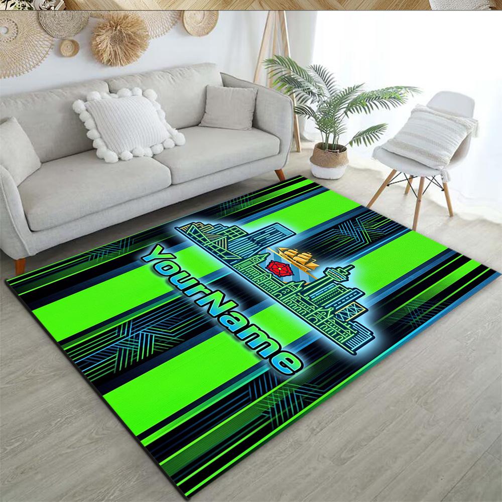 Team Club Personalisierter Teppich Perfekt für Flur Dekorieren Sie Zimmer Eingangsbereich Esszimmer Rutschfester Teppich Anime Bürodekoration Hochzeitsfeier Geschenk