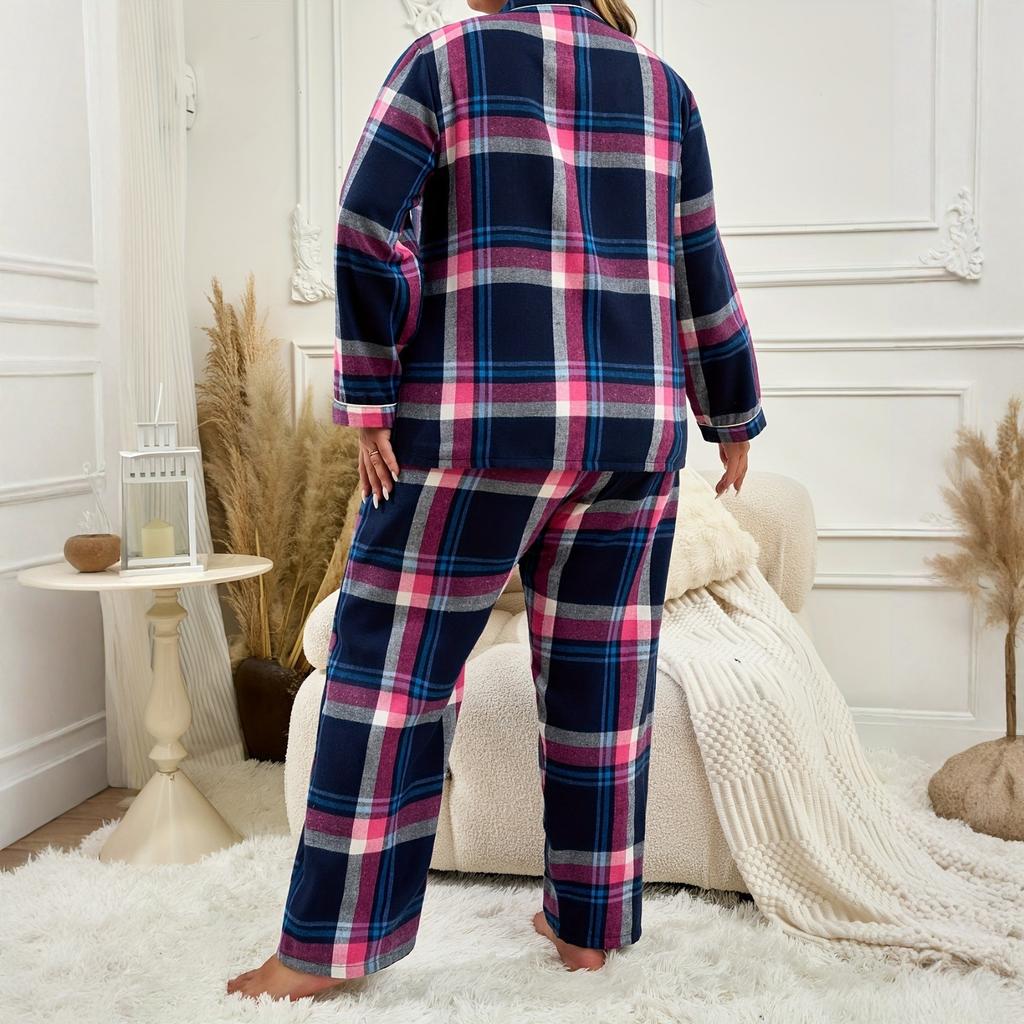 Plus Size Women's Pajama Set Loungewear Comfortable Home Sleepwear