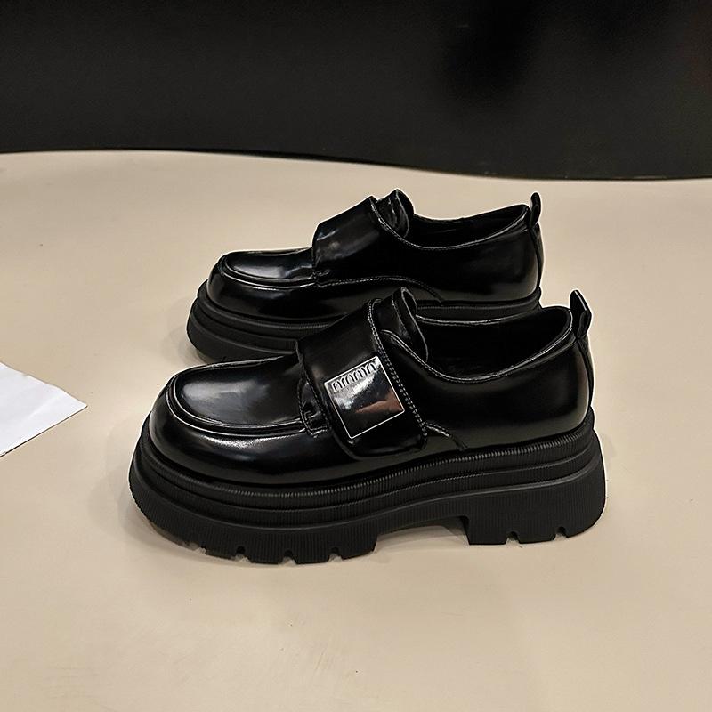 Plateau-Loafer Damen Frühling und Herbst 2025 neu kleine einzelne Schuhe britisches Temperament kleine Lederschuhe