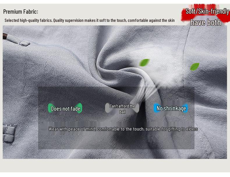 Men's Long-Sleeve Traditional Chinese Tang Suit for Spring/Summer - Ideal for Middle-aged and Elderly Dads and Grandpas, Perfect for Tai Chi.