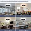 Silent Ceiling Fan Light with Integrated Remote for Bedroom or Living Room
