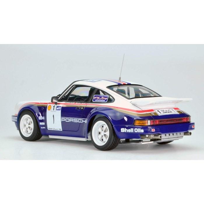 PLATZ NuNu 1/24 Racing Series Porsche 911 SC/RS 1984 Oman Rally Winner Plastic Model PN24011 Molded Color