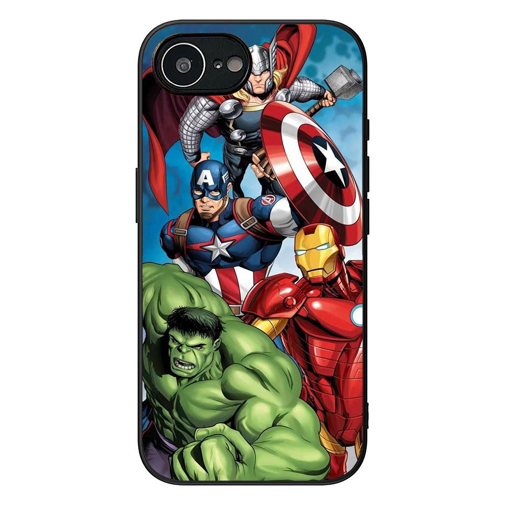 Avengers Marvel Hulk Iron Spider Man Phone Cover for Samsung Galaxy S22 S21 S20 FE Ultra Plus A35 A36 A55 A37 A33 A34 A57 Case
