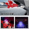 GREENBEAN Motorcycle License Plate Fender Tilt Holder, Adjustable Angle, Machined Aluminum with LED Light, Gold