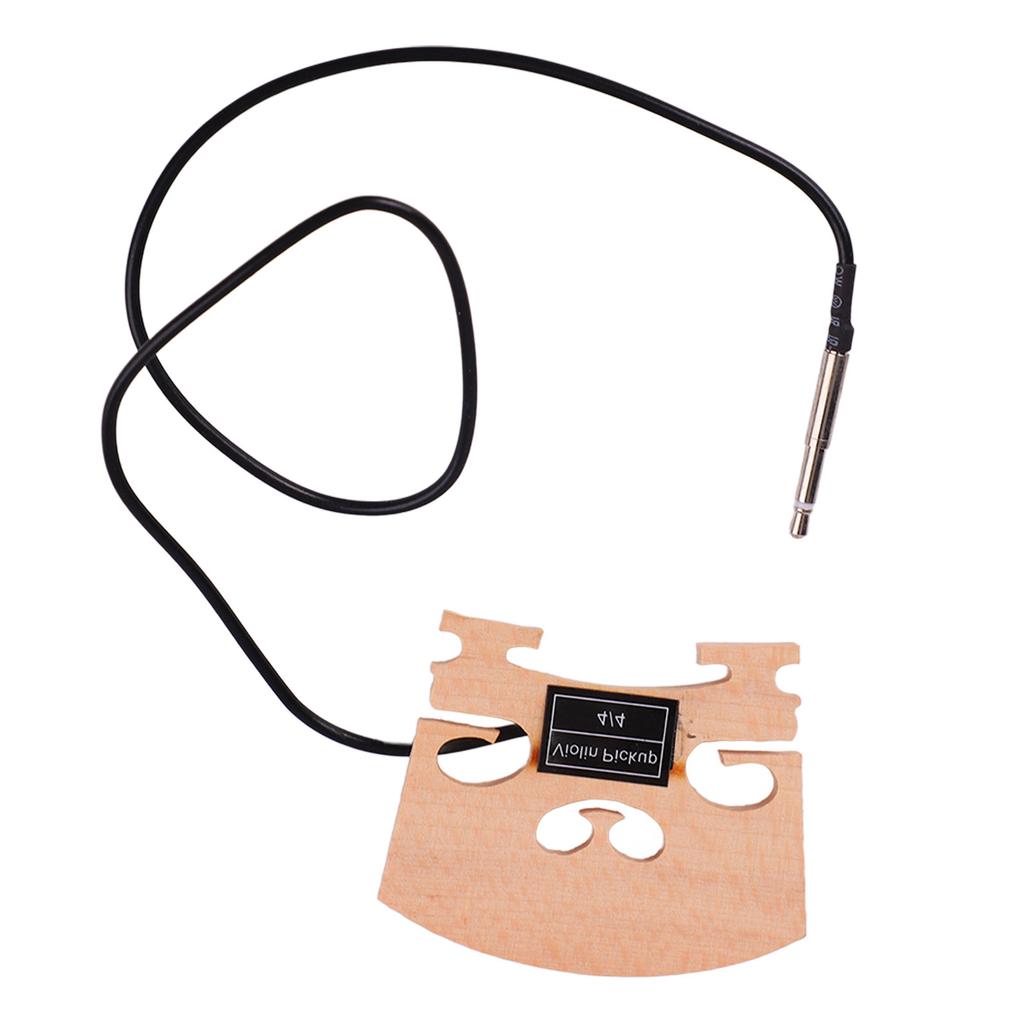 Violinenbrücke aus Holz 44 mit intern montiertem Piezo-Tonabnehmer, hochempfindliche Violinenbrücke aus Ahorn