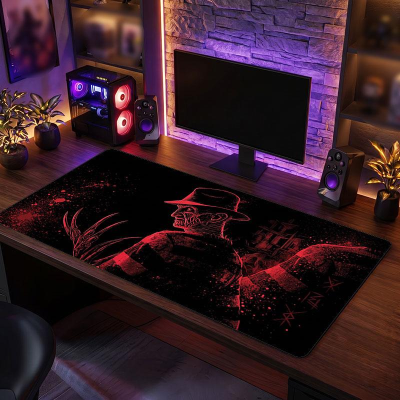 Big Mouse PadA Nightmare on Elm Street Freddy Krueger Extended Soft Desk Mat Gaming Office Computer Table Decor Mat