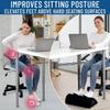 Everlasting Comfort Under-Desk Foot Rest, Memory Foam with Removable Cover, Perfect for Home Offices and Long Desk Work (Black)