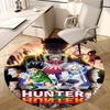1pc Hunter X Hunter Anime Cartoon Design Round Carpet Office Chair Mat Non-Slip Rug for Home Decor, Living Room, Bedroom