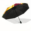 Snow White Cartoon Umbrella, Portable 3-Fold Compact Umbrella, Suitable for Camping, Hiking and Travel, Ideal Easter Birthday Gift for Famil