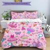 Princess Fantasy World Print 3Pcs Bedding Setduvet Cover With 2 Bedropillowcase Home Birthday Gift