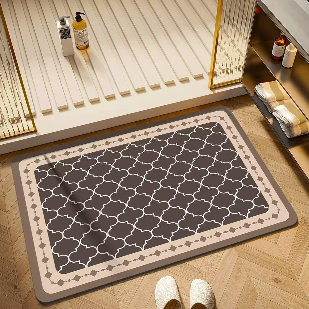 Europe Style Simple Black White Carpet Living Room Sofa Bedroom Study Kitchen Entrance Door Rug Non-Slip Light Luxury Decor Mat