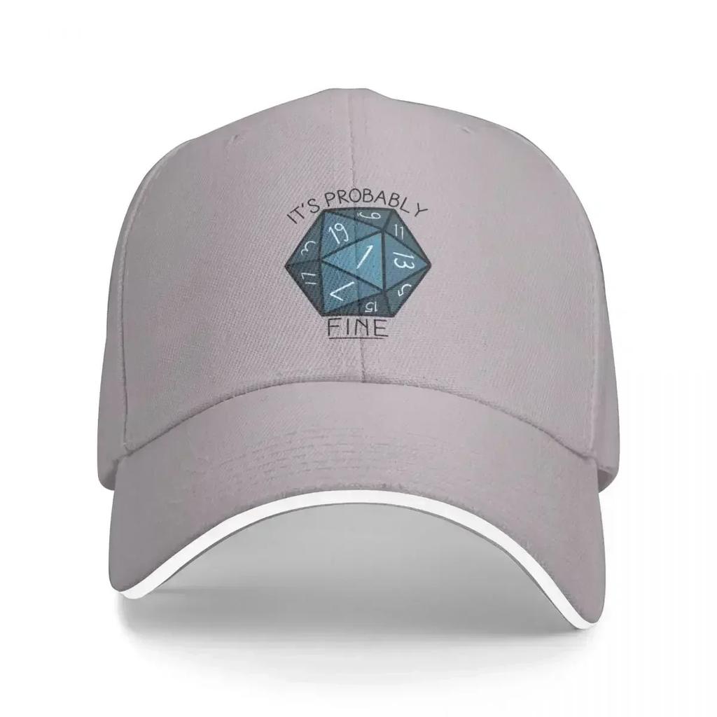 Its Probably Fine Natural  DnD Baseball Cap F Beach Outing Hats Woman Mens