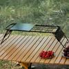 Mini Camping Table Adjustable Height Retractable Grid Table Outdoor Retractable Mesh Mini Stove Stand for Outdoor Camping Picnic