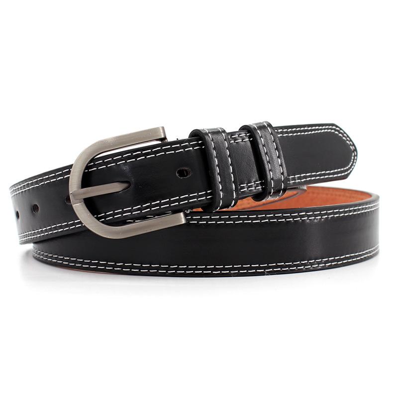 Student Popular Pin Buckle Decorative Jeans Bandwidth Casual Pu Belt Women'S Tide Belt