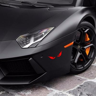 Reflective  Car  Sticker Motorcycle Helmet Evil Eyes Shape Body Sticker Personalized Decoration Sticker