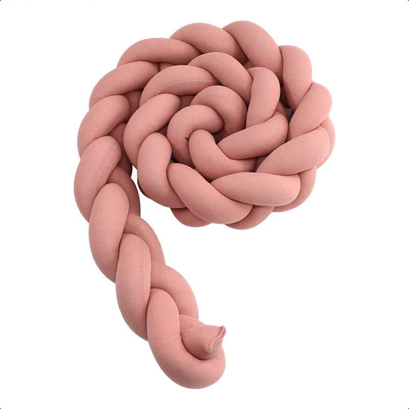 3 Stränge geknoteter geflochtener Streifen für Kinderzimmer, Mutter- und Säuglingsqualität, Krippenschutz, Antikollisionsstreifen, Sicherheitszaun