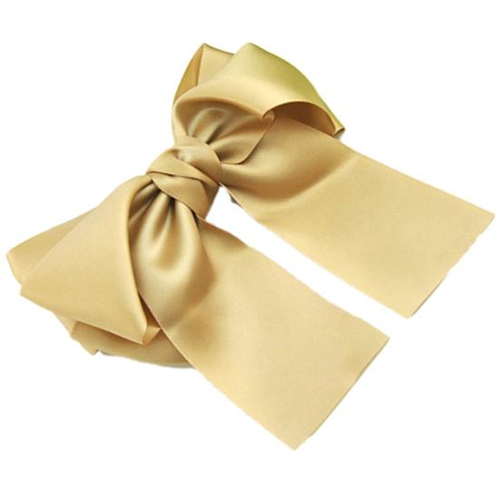 Women Fashion Korean Satin Ribbon Bowknot Hair Clips Barrette Ponytail Holder