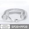 8*5mm PU Recoil Air Hose SP20-PP20 Quick Connect Fittings Pneumatic Spiral Hose  Air Compressor