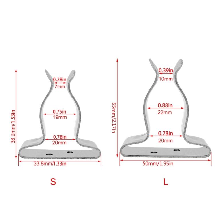 2 Stück Boots Haken Federklemmen Halter Halterung Clip Silberne Halterung Clip für Kanus