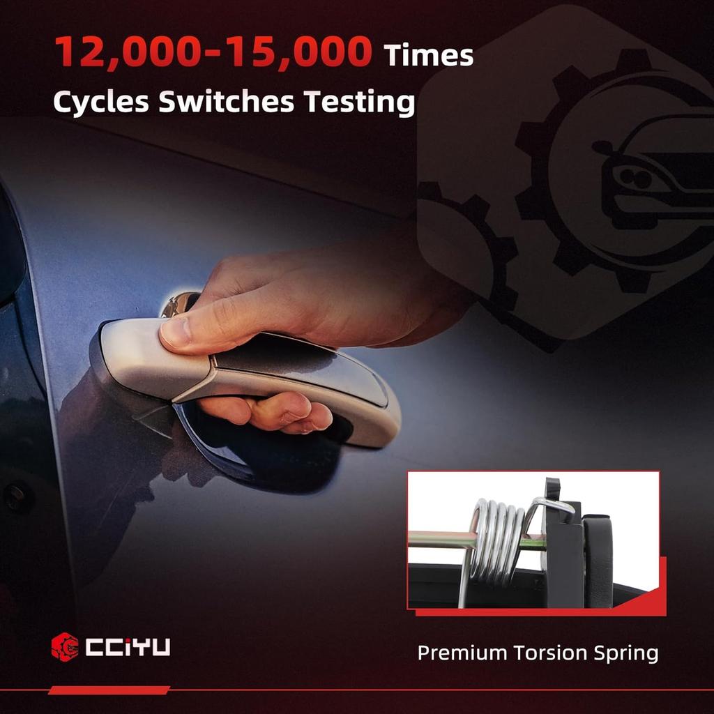 cciyu Door Handle Replacement fit for Toyota Corolla Exterior Outer Outside Front Driver Side Door Handle Replacement fit for 1993-1997 for Toyota