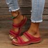 2025 Women Summer Sandals Casual Comfortable Round Head Open Toe Wedges Slippers Fashion Slip on Slides for Women