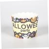 Garneck 150pcs Standing Cake Pans, Cupcake Stands, Baking Cupcake Cups, Gold Paper Cups, Halloween Cupcake Wrappers, Pumpkin Baking Cups, Ghost Decora