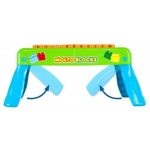 Table d'apprentissage - Molto - Blocks - 20 pièces - Vert - A partir de 3 ans