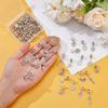 60Pcs 10 Styles Rack Plating Brass European Dangle Charms Large Hole Pendants Mixed Shapes Lead Free & Cadmium Free Antique Silver 22~39mm Hole: 4.5mm