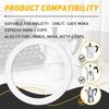 6 Pcs Gasket Seal Rings for Bialetti Moka Express Dama 6 Cups - Spare Food Grade Silicone Sealing Rings for Aluminium Stovetop Coffee Maker Pots