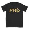 Prince Hall Mason Pha Masonic Freemason T Shirts for Unisex Pure Cotton T-Shirts Round Collar  Tees Short Sleeve Clothes