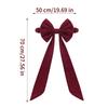 Christmas Bow Chair Back Cover Decoration Leaning Decorative Seat Red Ornament Christmas Chair Back Bows Decor 29.52x19.68in