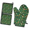 Oven Mitt and Pot Holder Set 2 Pcs, Heat Resistant To 392F