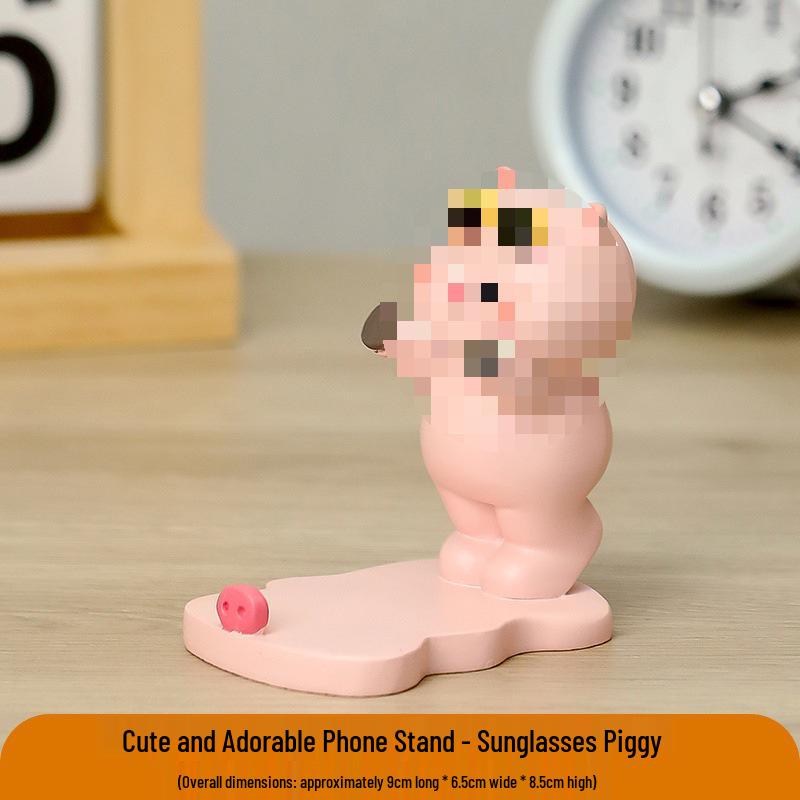 Adorable Kitten Phone Stand: Cute, Relaxing Office Gift for Girls