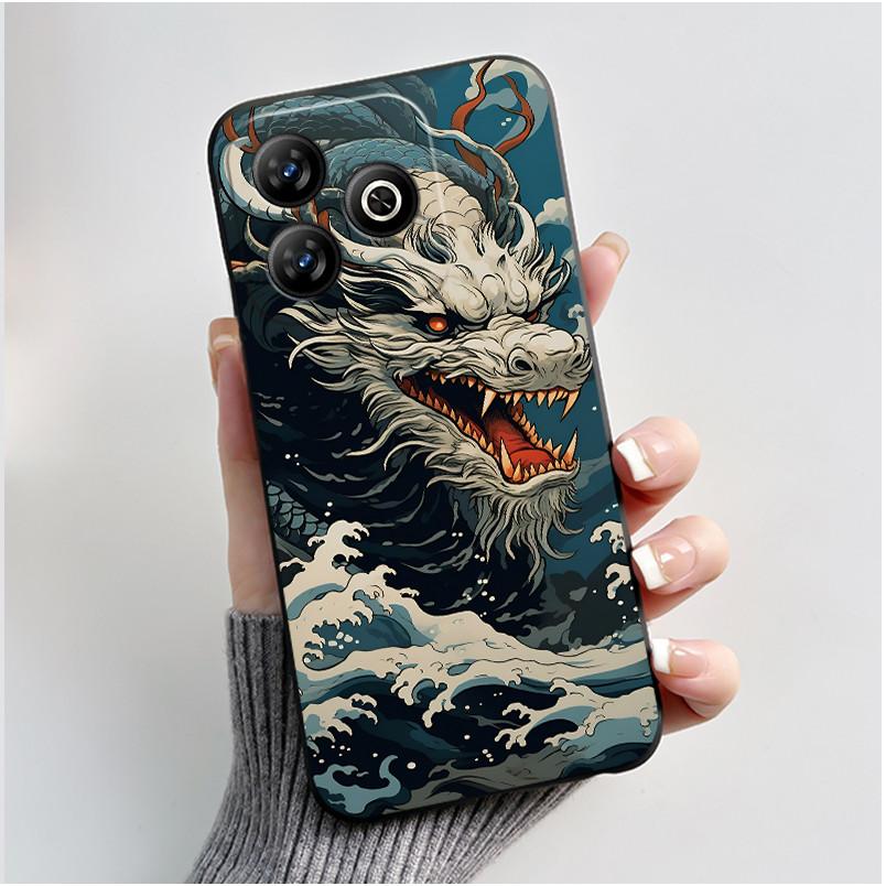 For ZTE Axon 60 / Blade V60 / Nubia V60 Case Cute Rabbit Casing For ZTE Axon60 BladeV60 NubiaV60 Black Silicone Protective Cover