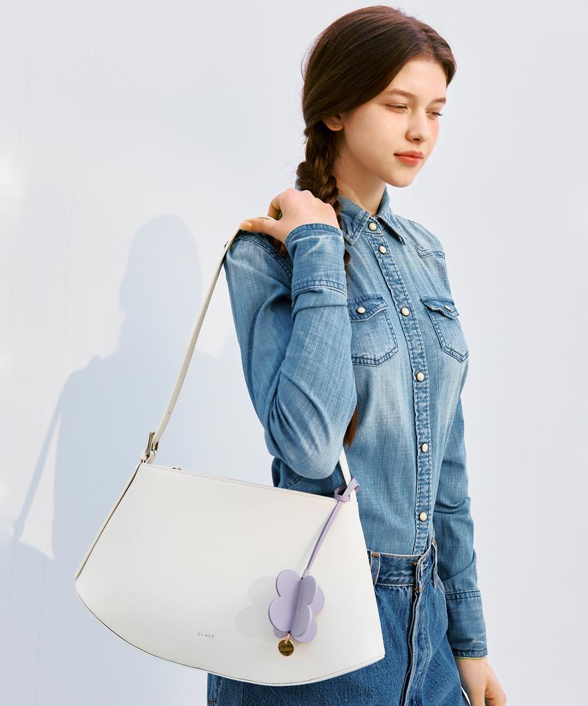 Clave Mia White Tote Bag