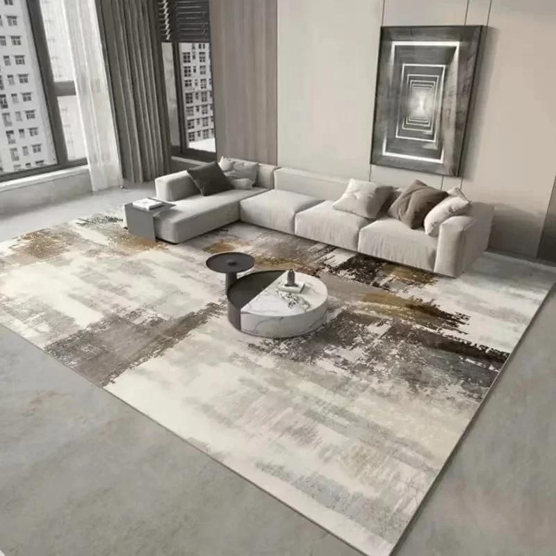 

Modern Abstract Carpets Light Luxury Washable Soft Rugs for Living Room Bedroom Sofa Grey Floor Mat Home Decor 80x120cm