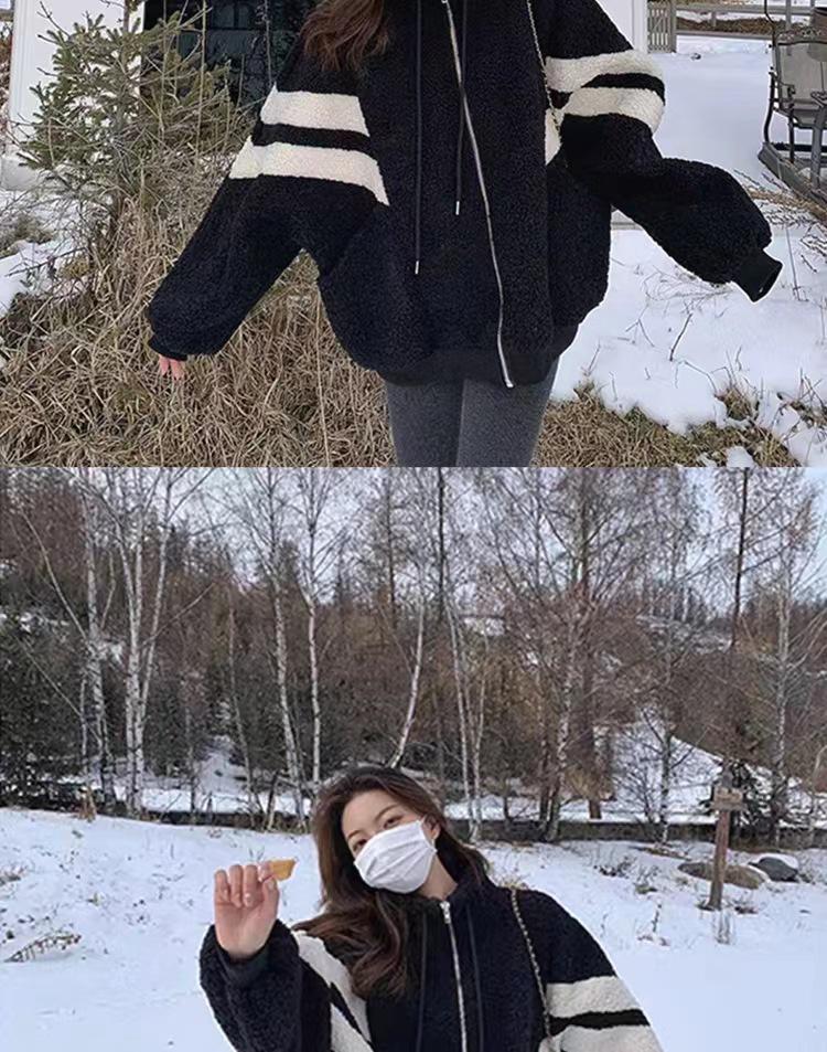 Womens' Lambswool Coat: Warm, Thick, Trendy Korean Style for Autumn & Winter