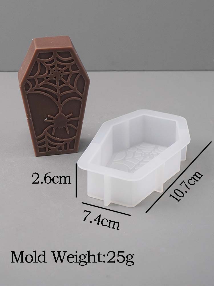 Halloween Ornaments Candle Silicone Mold DIY Ghost Bat Crafts Making Aromath Soap Plaster Resin Casting Molds Home Party Decor