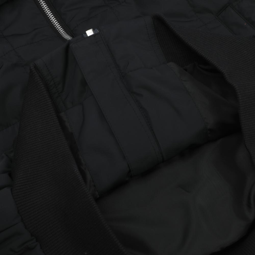 Adidas Solid Color Flight Collar Casual Jacket Zipper Cotton Coat Women Jackets Black BP6473