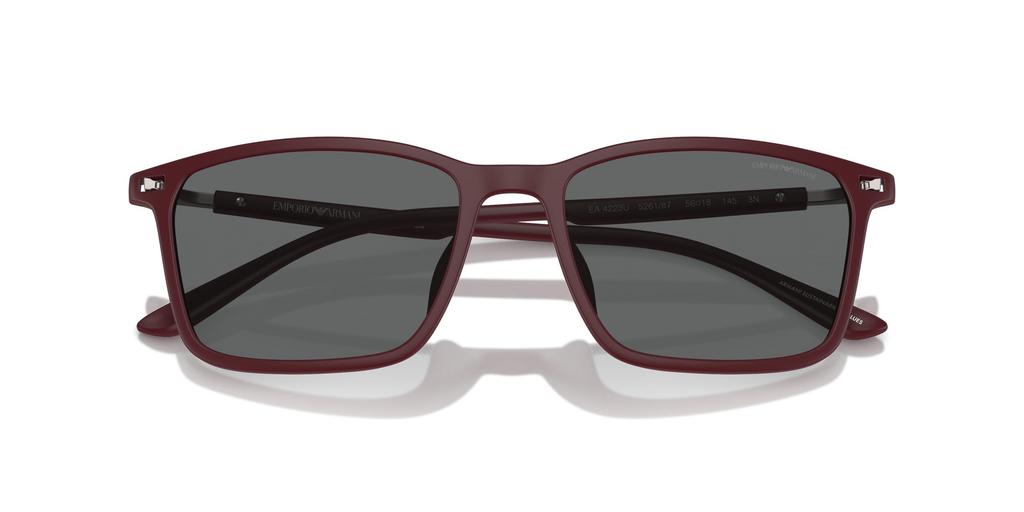 Emporio Armani Matte Bordeaux Sunglasses Size 56 Men's EA4223U,