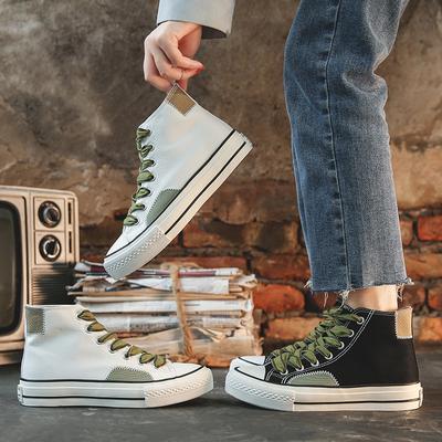 Damskie buty płócienne Moda uliczna Płaskie buty płócienne Studenckie codzienne buty casualowe