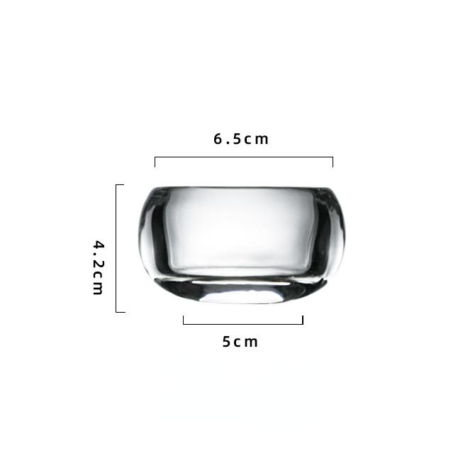 2pcs Set Drinkware Crystal Glass 80ml Master Cup Water Dispenser Kawaii Thickening Tea Cup Home Coffeeware Teaware Coffee Cups