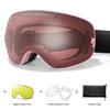 SKI Goggles Anti-Fog Snowboard UV400 Outdoor Sports Snowmobile Ski Mask Men Women Glasses with Replacement Lens Free Gifts